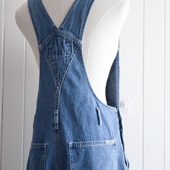 y2k embroidered denim overalls | s/m - Picture 6 of 7
